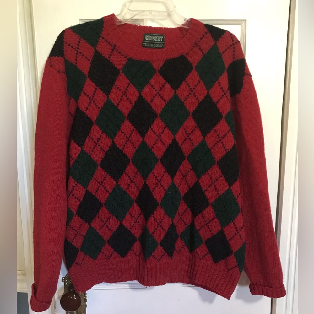 Size L - Vintage Cricket Sweater made in British Crown Colony of Hong Kong